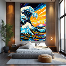 神奈川ポップ・アートのの波の素晴らしアートビジョン