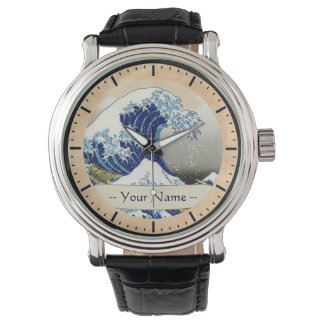 神奈川北斎葛飾名の大波 腕時計