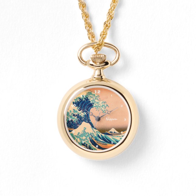 神奈川日本ののア素晴らしート&ウェーブ/日本富士 腕時計 (正面)