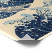 神奈川沖の波の下 ポスター (角)