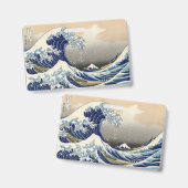 神奈川沖浪裏と富士山 日本海 バッジ (正面&裏面)