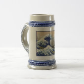 神奈川沖浪裏と富士山 日本海 ビールジョッキ (正面左)