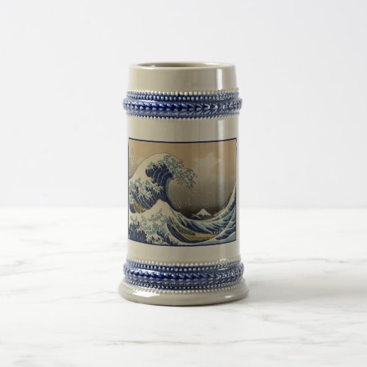 神奈川沖浪裏と富士山 日本海 ビールジョッキ (中央)