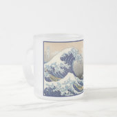 神奈川沖浪裏と富士山 日本海 フロストグラスマグカップ (正面左)