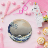 神奈川沖浪裏と富士山　日本海 ペーパープレート (パーティー)