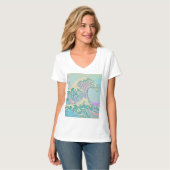 神奈川沖浪裏パステルTシャツ Tシャツ (正面フル)