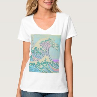 神奈川沖浪裏パステルTシャツ Tシャツ