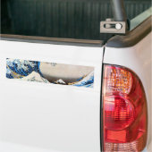 神奈川沖浪裏、北斎の素晴らしい波、Hokusai バンパーステッカー (トラック上)