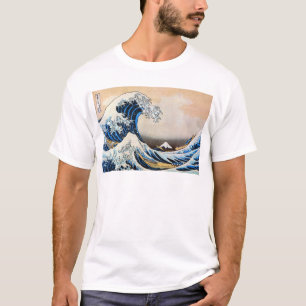 神奈川沖浪裏、北斎の素晴らしい波、Hokusai Tシャツ