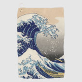 神奈川沖浪裏 北斎 ゴルフタオル (正面)