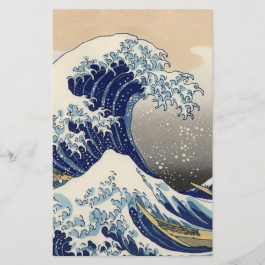 神奈川沖浪裏 北斎 チラシ (正面)