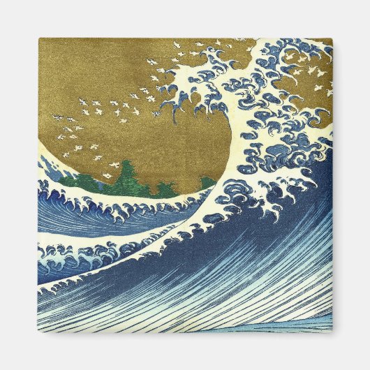 神奈川沖浪裏 北斎 傑作 マグネット (正面)