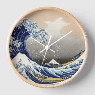 神奈川沖浪裏 北斎 壁時計