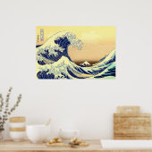 神奈川沖浪裏 富士三十六景 ポスター (キッチン)