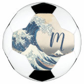 神奈川沖浪裏 - 日本の芸術 サッカーボール (正面)