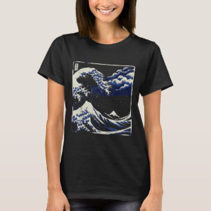 神奈川沖浪裏 浮世絵 アート メンズ W Tシャツ