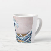 神奈川沖浪裏　葛飾北斎作 カフェラテマグ (右アングル)