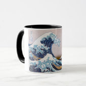 神奈川沖浪裏　葛飾北斎作 マグカップ (正面左)