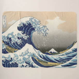 神奈川沖浪裏 葛飾北斎 シェルパブランケット