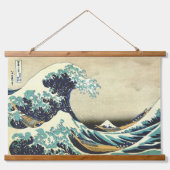 神奈川沖浪裏 葛飾北斎 吊り下げ型タペストリー (正面)