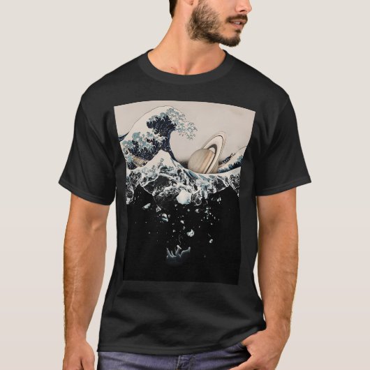神奈川沖浪裏 Tシャツ (正面)