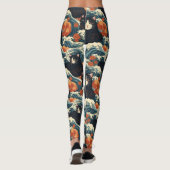 神奈川県の浮世絵猫たち レギンス (裏面)