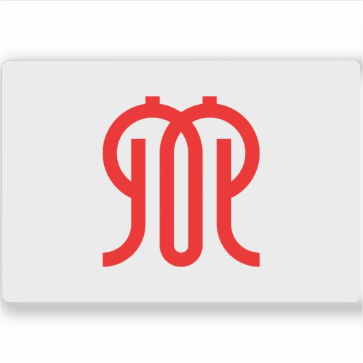 神奈川県国旗 シール (正面)