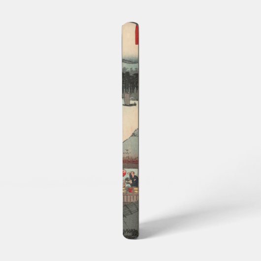 神奈川県:ヴィンテージ日本のウッドブロックプリント SAMSUNG GALAXYケース (左側面)