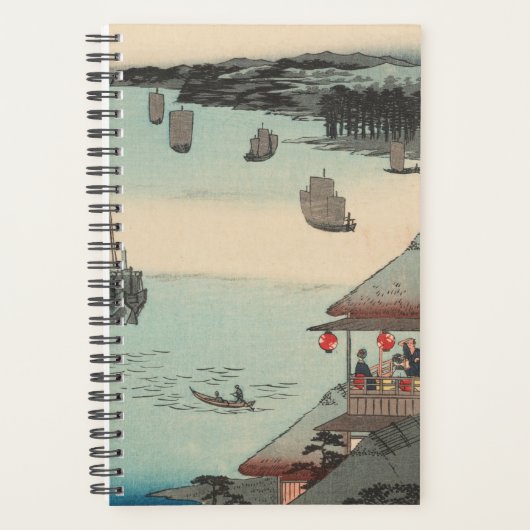 神奈川県：ヴィンテージ日本の木版画 プランナー手帳 (正面)