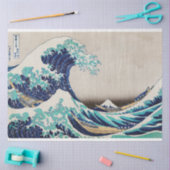 神奈川素晴らしのデコパージュ波 薄葉紙 (クラフト)