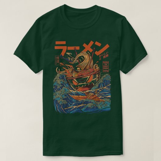 神奈川素晴らしのラーメン Tシャツ (デザイン正面)