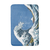 神奈川素晴らしの波 – クラシック芸日本の術 バスマット (正面縦)