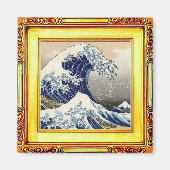 神奈川素晴らしの波 – 北斎ファインアート マグネット (正面)