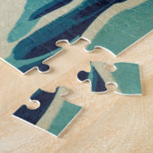 神奈川素晴らしの波 – 北斎日本画家 ジグソーパズル (側面)