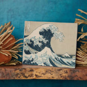 神奈川素晴らしの波、富士山の景色 フォトプラーク (側面)