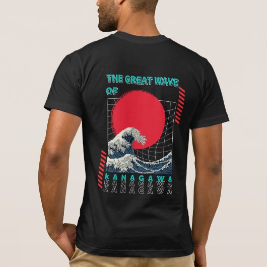 神奈川素晴らしの波 Tシャツ (裏面)