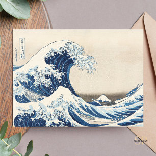神奈川素晴らしの美術絵画プリントから北斎WAVE ポストカード