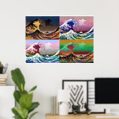 神奈川素晴らしの4波 ポスター (ホームオフィス)