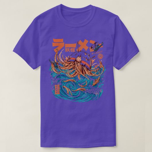 神奈川素晴らしラーメンのダークラーメン日本食 Tシャツ (デザイン正面)