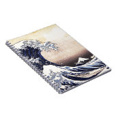 神奈川素晴らしヴィンテージアートの日本の波 ノートブック (右側)