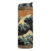 神奈川素晴らしヴィンテージ作家の波日本の タンブラー (回転左)