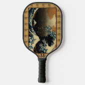 神奈川素晴らしヴィンテージ作家の波日本の ピックルボールラケット (裏面)