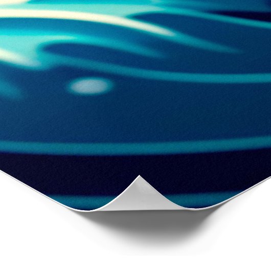 神奈川素晴らしヴィンテージ芸術の波日本の動 ポスター (角)