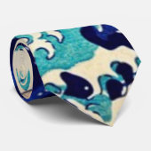 神奈川素晴らし北斎のヴィンテージを振る ネクタイ (ロール)