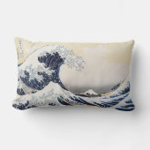 神奈川素晴らし北斎の波 ランバークッション (正面)