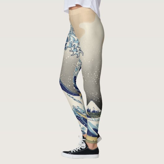 神奈川素晴らし北斎の波 レギンス (左)