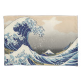 神奈川素晴らし北斎の波 枕カバー (正面)