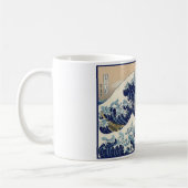 神奈川素晴らし山富士日本海の波 コーヒーマグカップ (左)