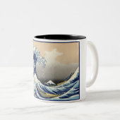 神奈川素晴らし山富士日本海の波 ツートーンマグカップ (正面右)