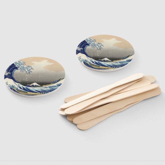 神奈川素晴らし山富士日本海の波 ハンドファン (組立なし)